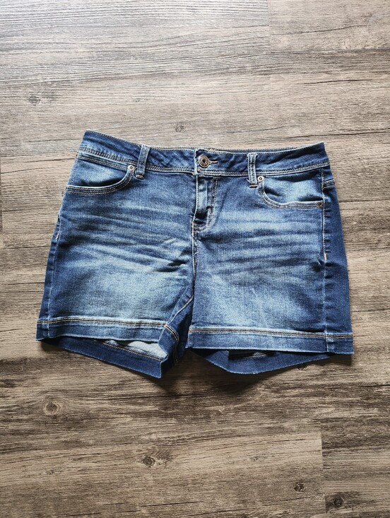 Maurices Pants - Maurices Faded Medium Wash Blue Denim Shorts